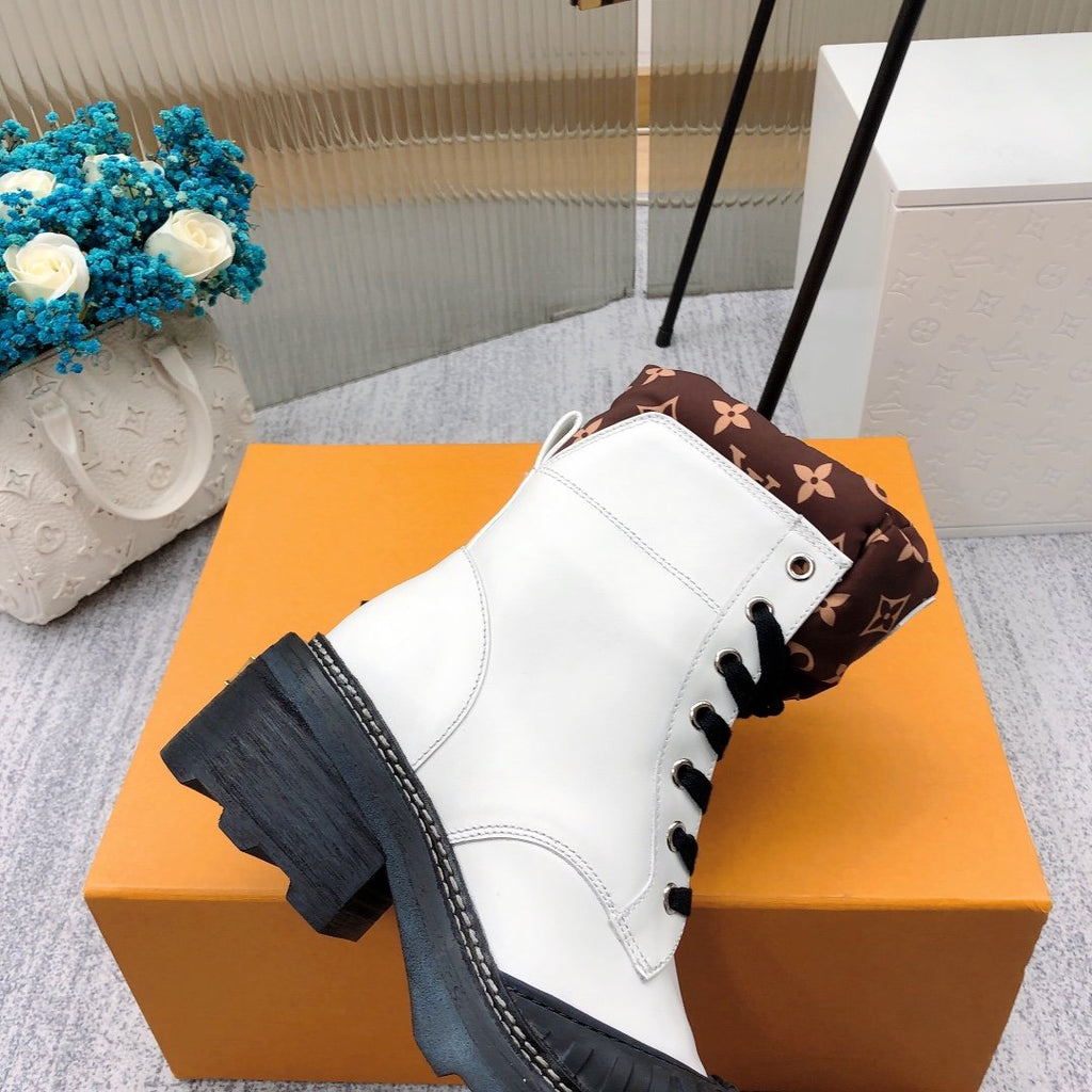 Louis Vuitton Beaubourg Ankle Boot White