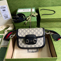 Gucci Horsebit 1955 GG Mini Bag 17cm Beige