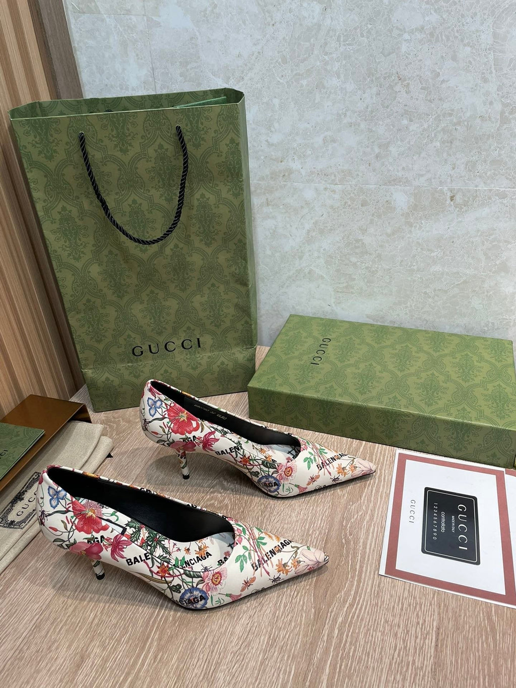 Gucci Balenciaga The Hacker Project Square Knife Pump