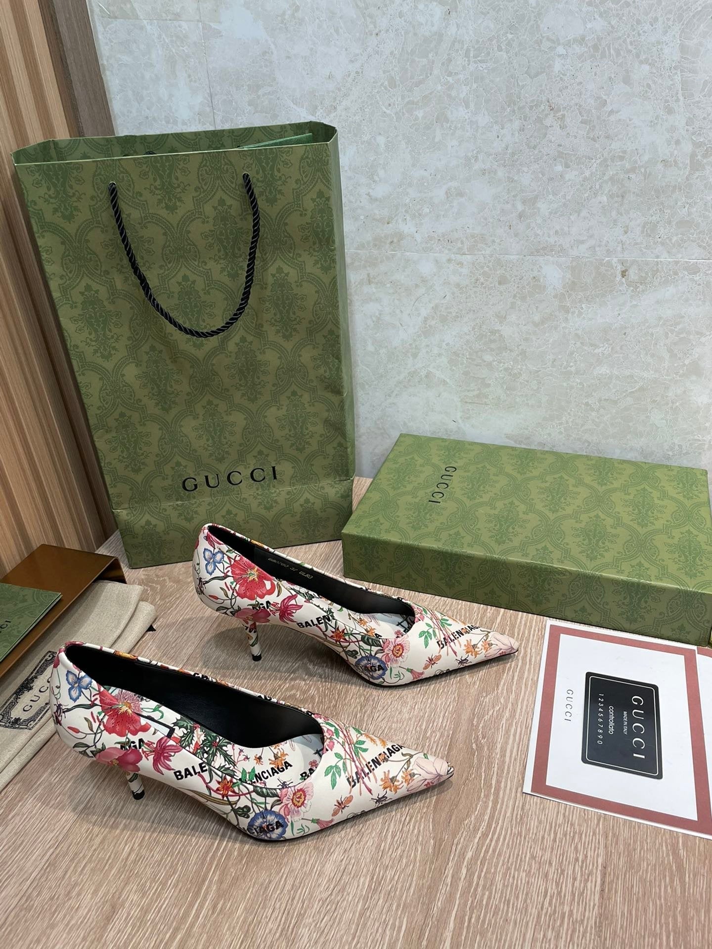Gucci Balenciaga The Hacker Project Square Knife Pump