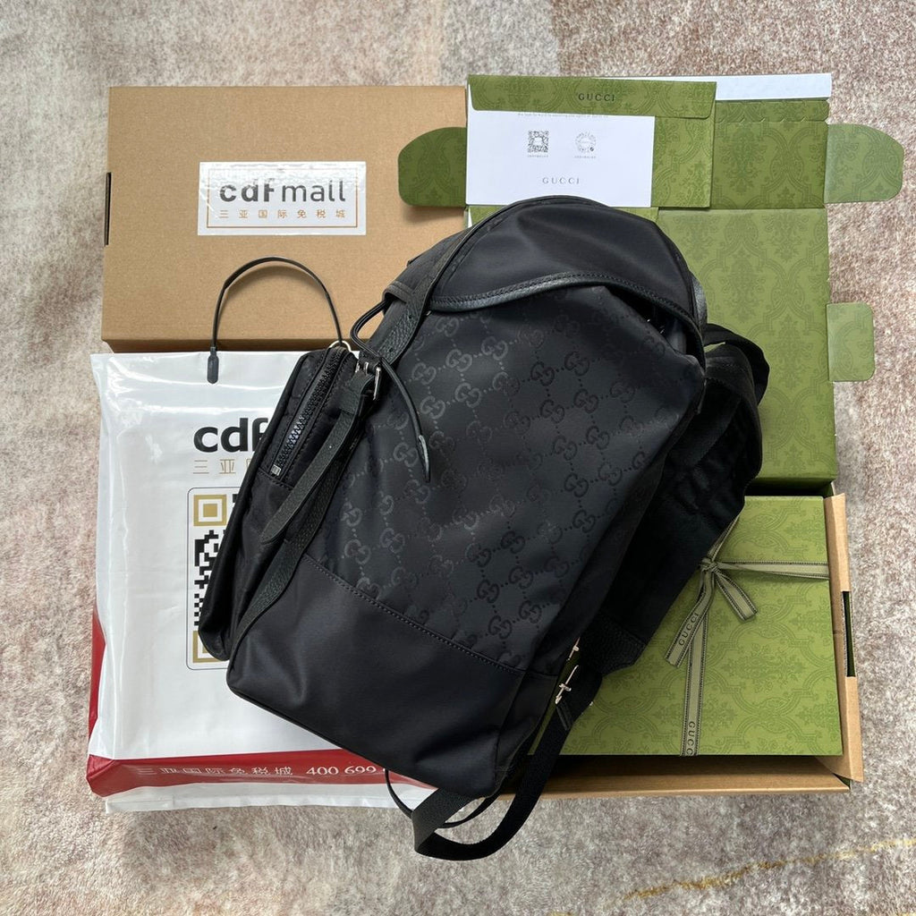Gucci Backpack Fabric Black 38cm
