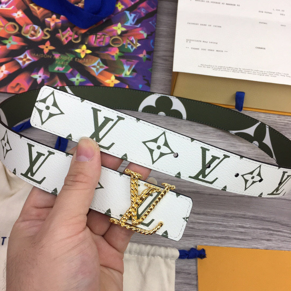 Louis Vuitton Iconic Reversible Belt Green