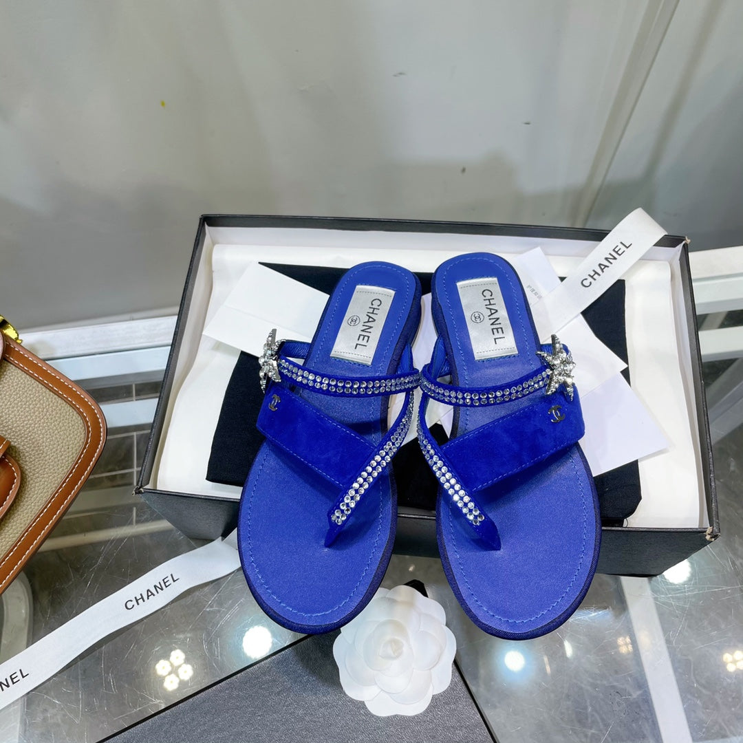 Chanel Sandals Blue
