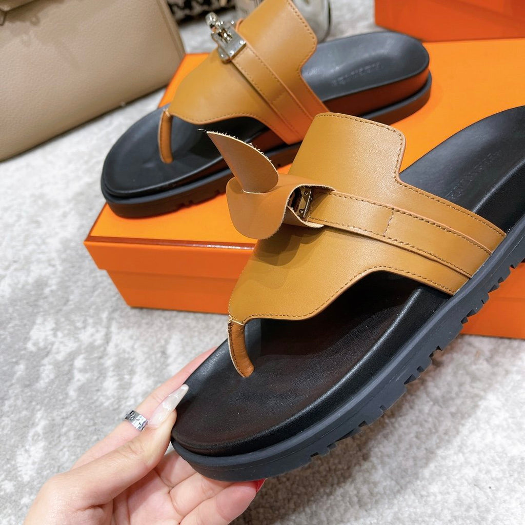 Hermes Elixir Sandal Brown