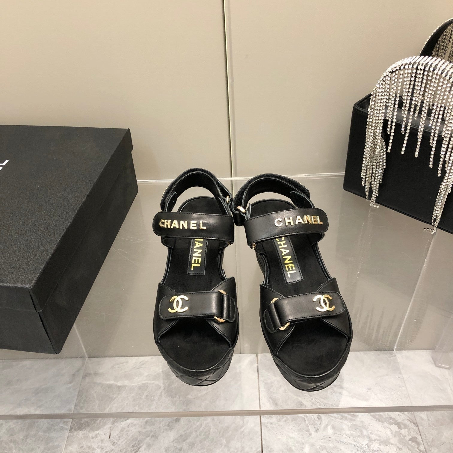Chanel Sandals Brown