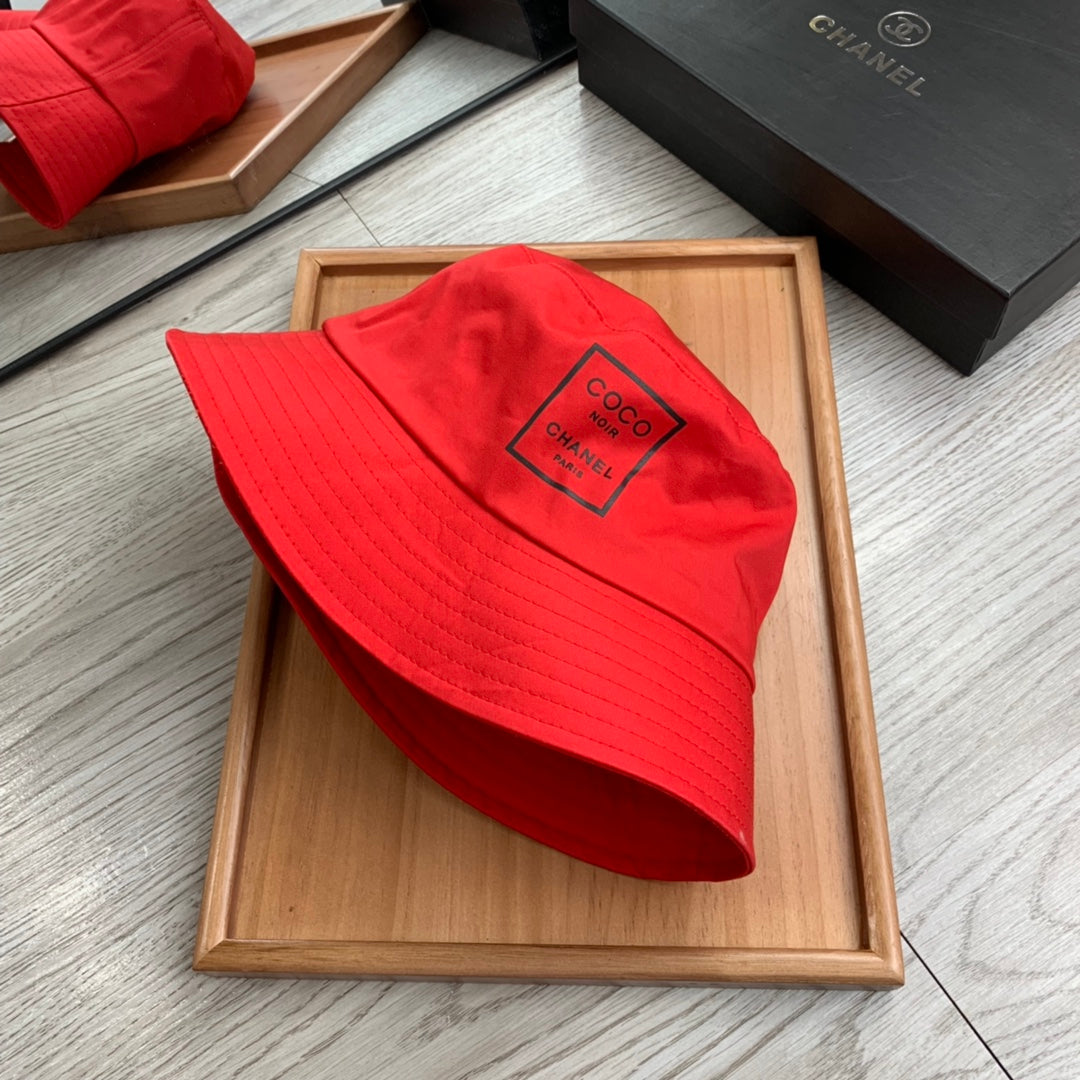 Chanel Cloche Red Hat