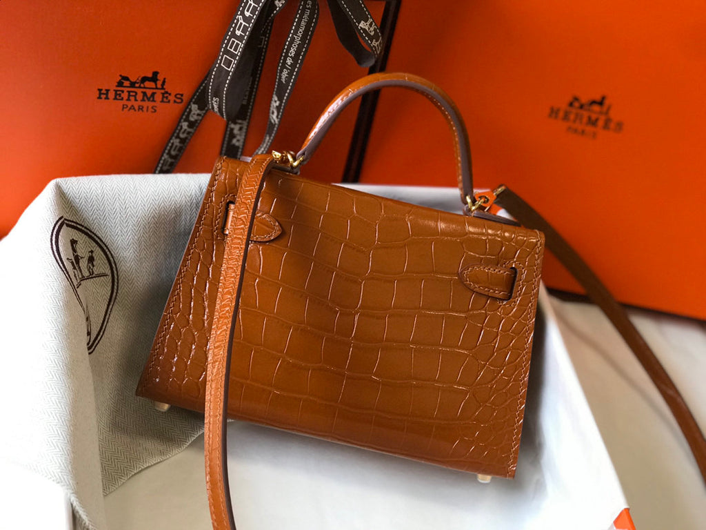 Hermes Kelly 19cm Brown