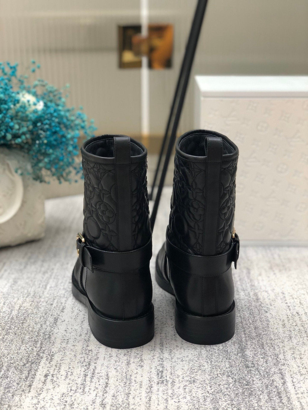 Louis Vuitton Discovery Flat Ankle Boot Black