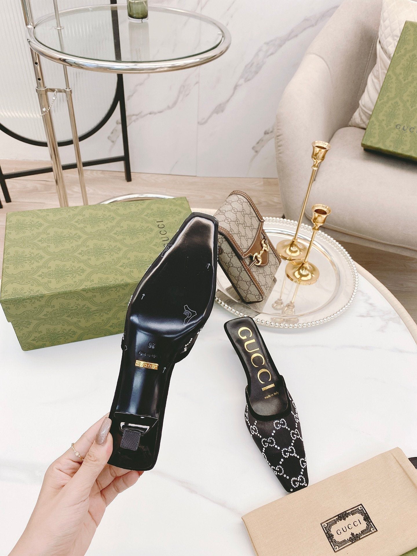 Gucci Slide Sandal Black