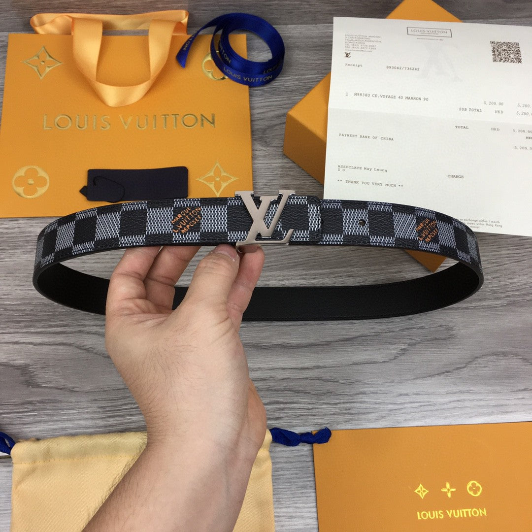 Louis Vuitton Initiales Belt Black