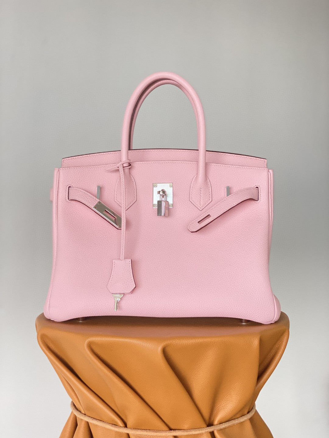 Hermes Birkin 30 Nata Swift Silver Hardware Pink