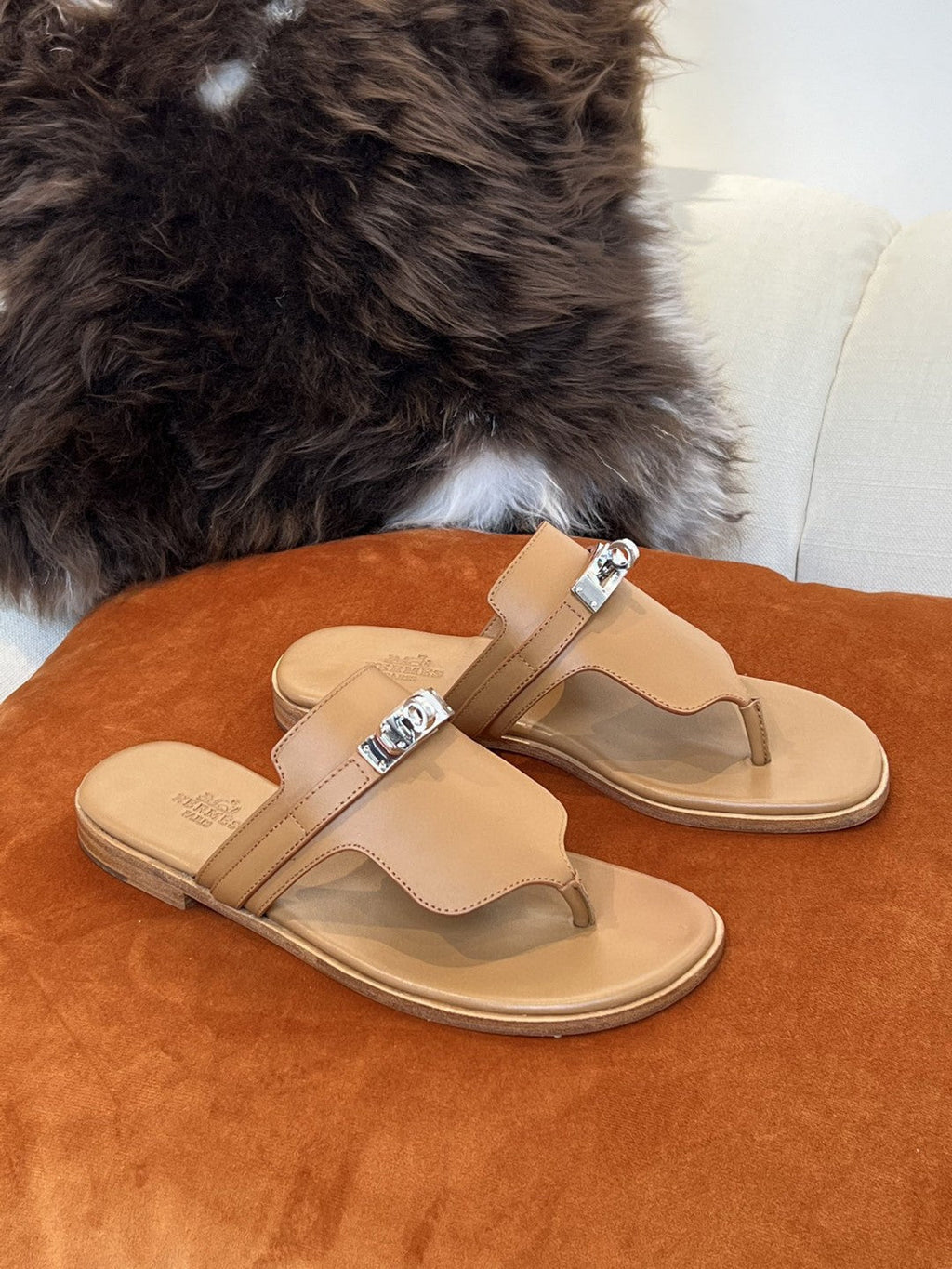 Hermes Elixir Neo Sandal Brown