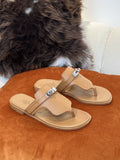 Hermes Elixir Neo Sandal Brown