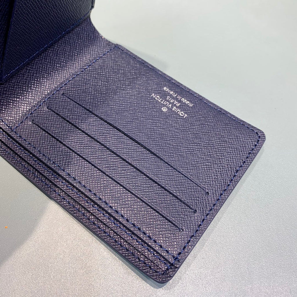 Louis Vuitton Monogram Wallet 12cm Blue