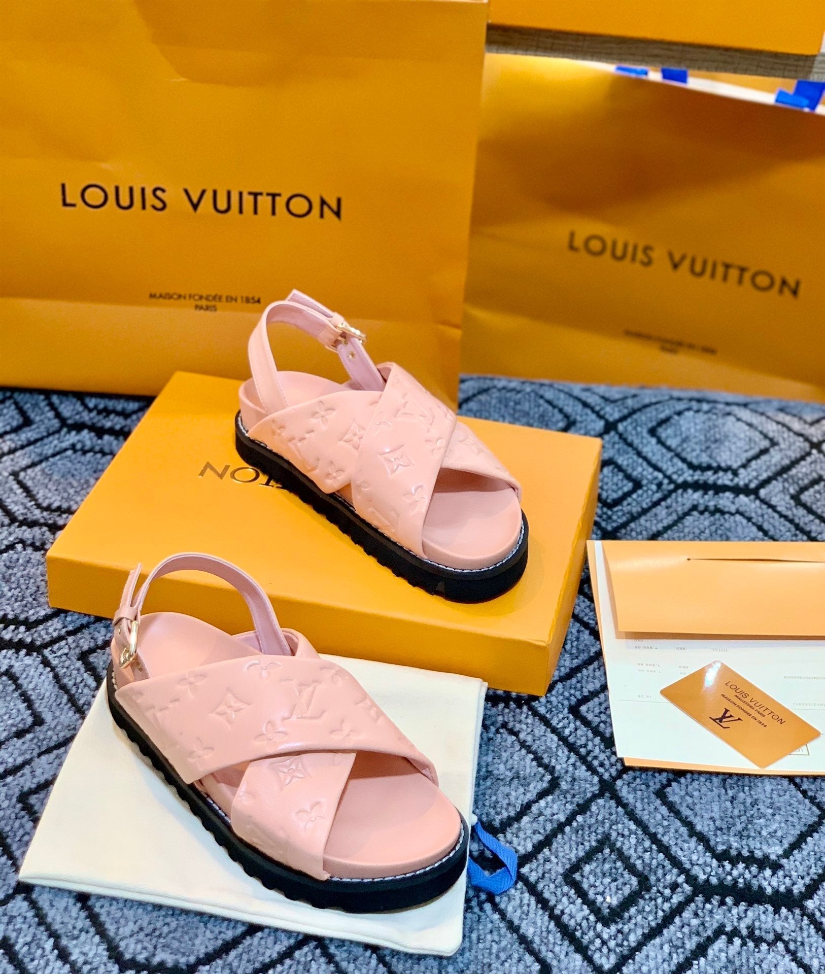 Louis Vuitton Paseo FlatComfort Sandal Pink