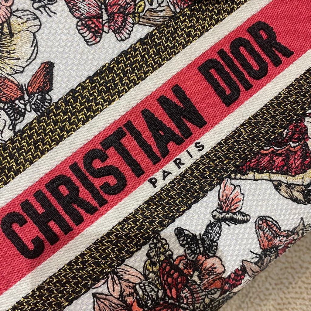 Christian Dior Medium Lady D-Lite Bag 24cm Red