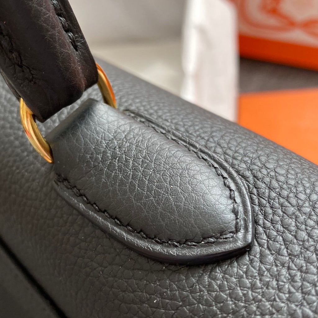 Hermes Shoulder Kelly CK37 42 cm Black