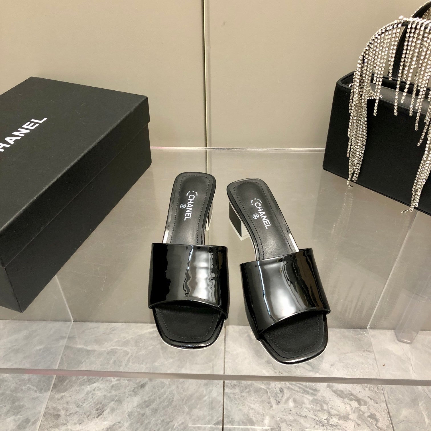 Chanel Mules Black
