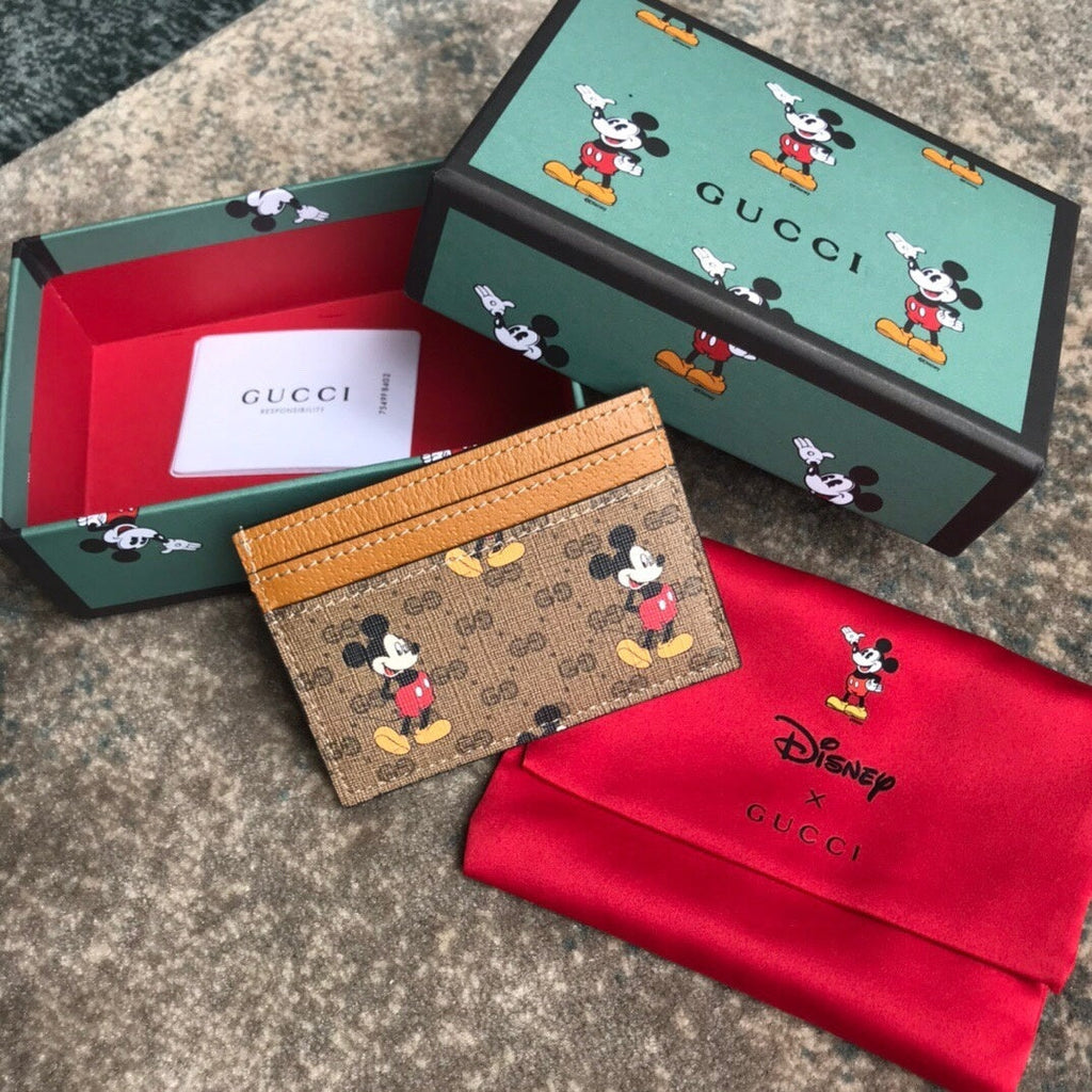 Gucci Disney Mickey Orange Cardholder 10cm