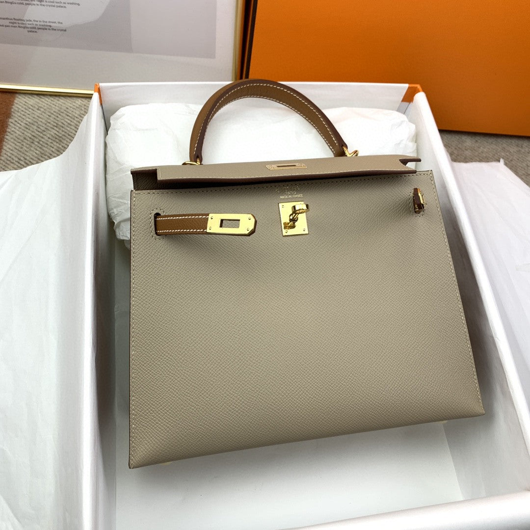 Hermes Kelly 25 Togo Gold Hardware