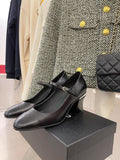 Chanel Open Shoes Black