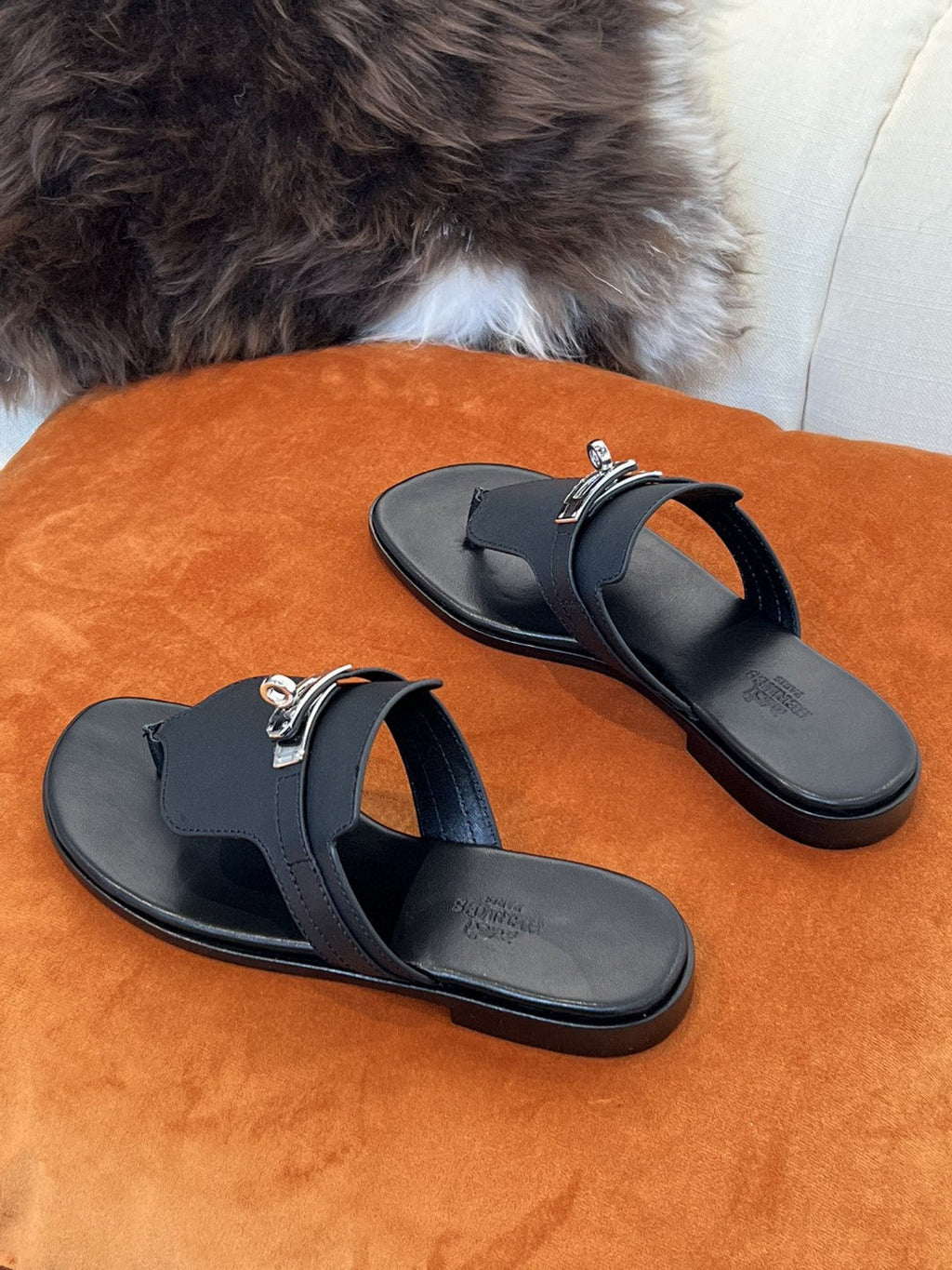 Hermes Elixir Neo Sandal Black