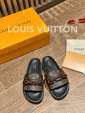 Louis Vuitton Unset Flat Comfort Mule White/Brown