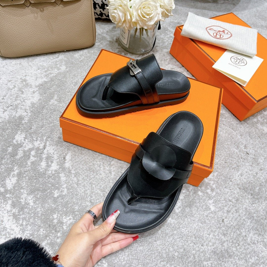 Hermes Elixir Sandal Black