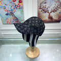 Louis Vuitton Monogram Jacquard Denim Cap Black
