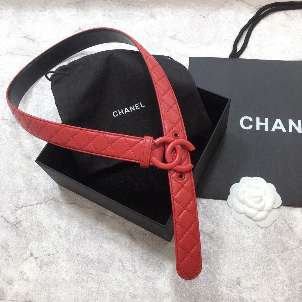 Chanel Belt With Double C Buckle