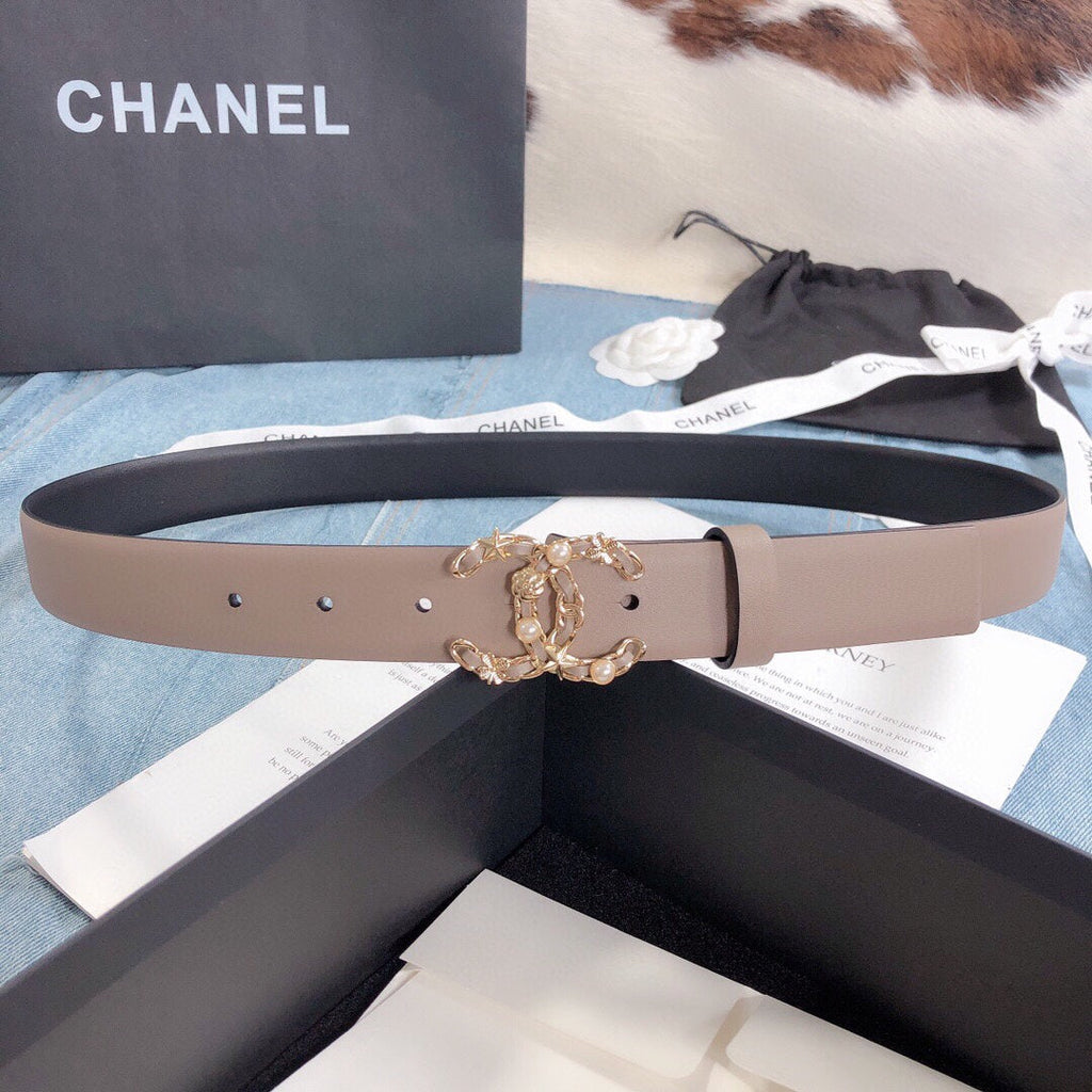 Chanel Belt With Double C Buckle