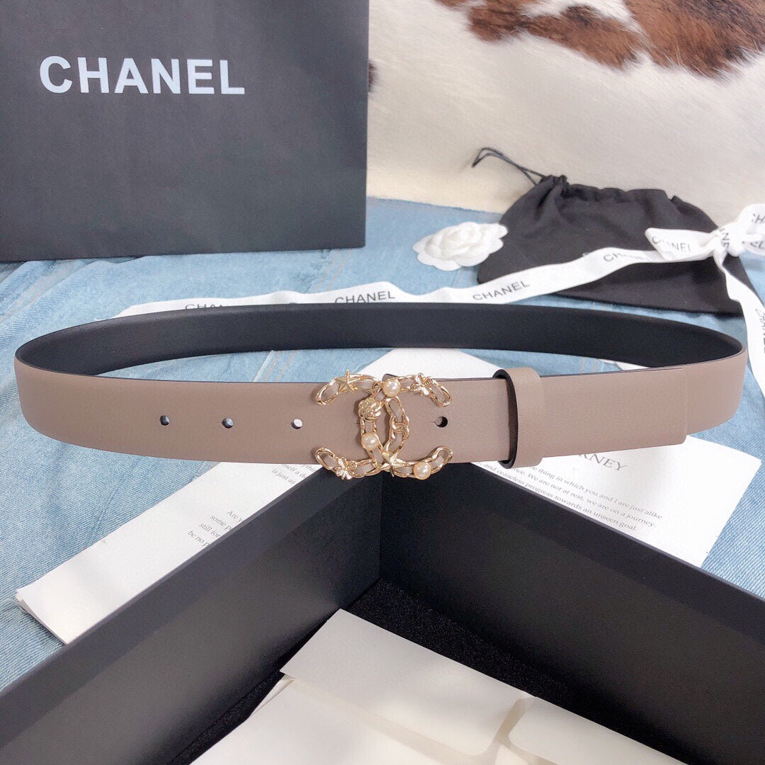 Chanel Belt With Double C Buckle