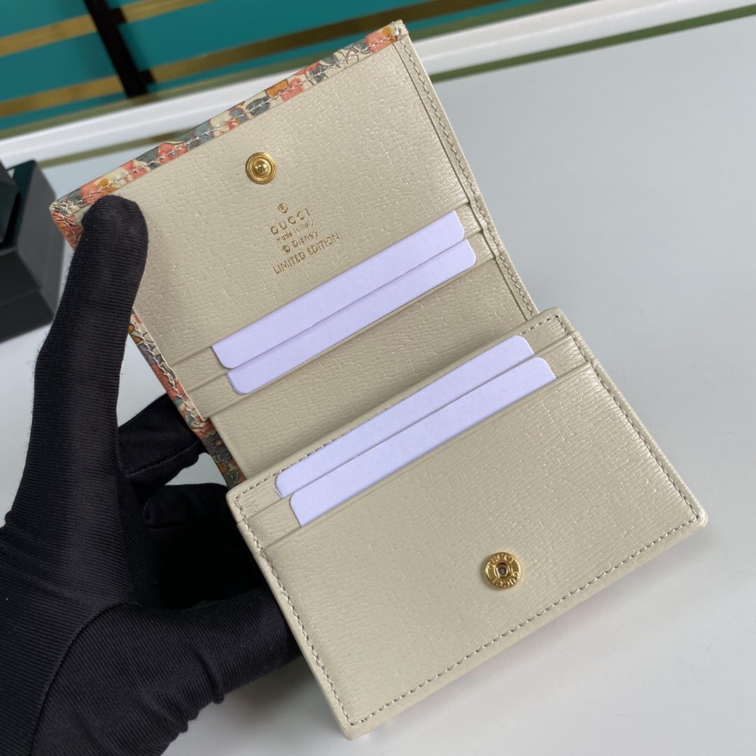 Gucci Horsebit 1955 Liberty London Pink Card Case 11cm