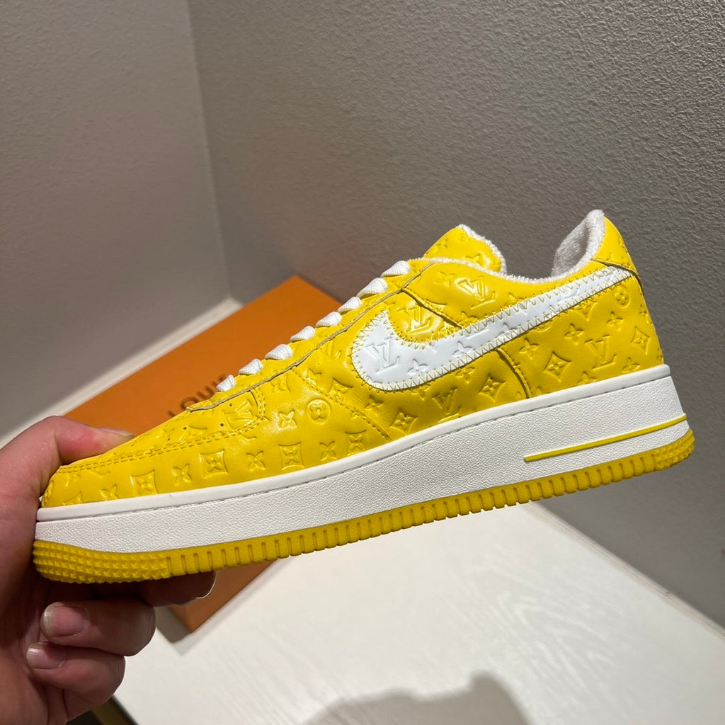 Louis Vuitton x Off-White x Nike Air Force 1 Yellow