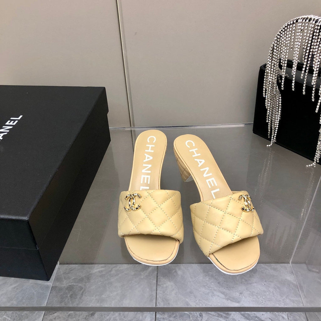 Chanel Mules Beige