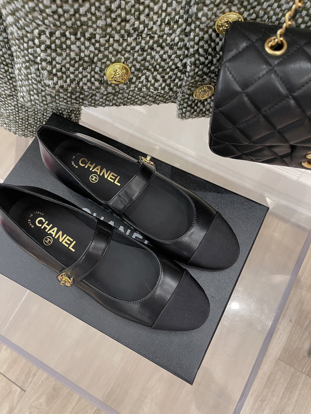Chanel Sling Back 0.8 Inches Black