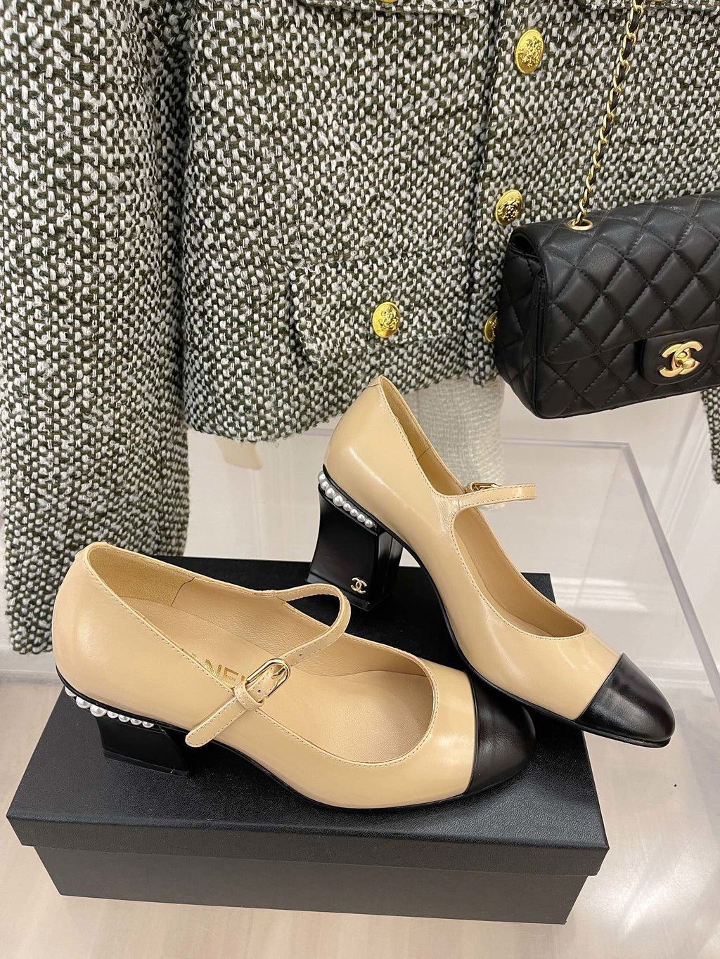 Chanel Open Shoes Beige