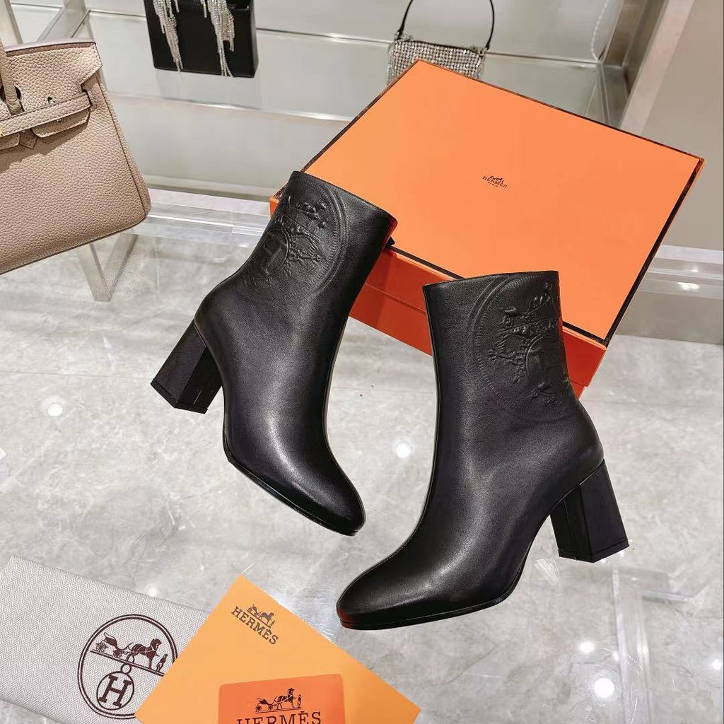 Hermes Saint Germain Ankle Boot Black