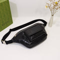 Gucci Embossed Belt Bag 28cm Black