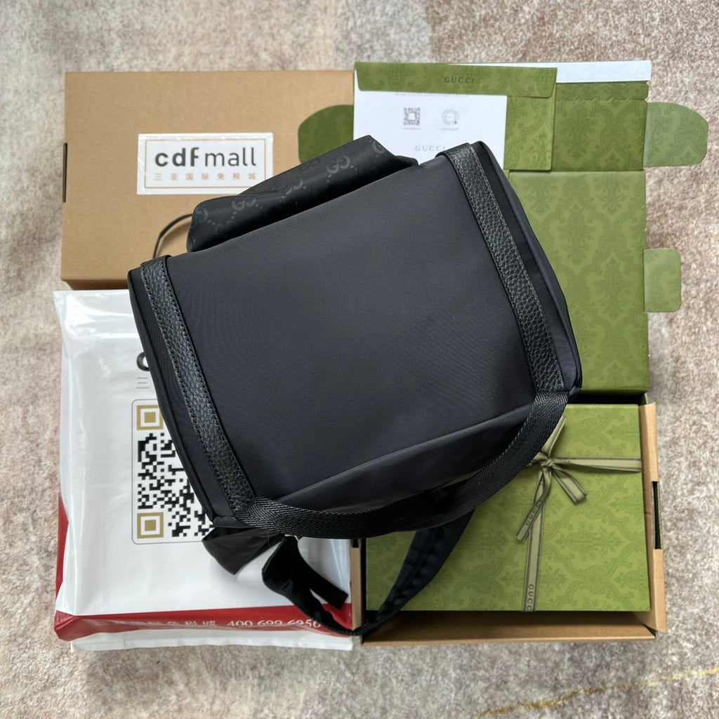 Gucci Backpack Fabric Black 38cm
