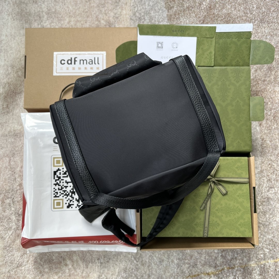 Gucci Backpack Fabric Black 38cm