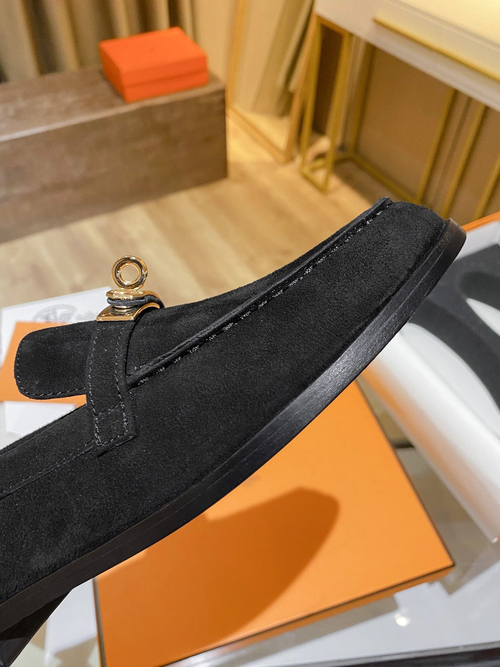 Hermes Destin Loafer Black