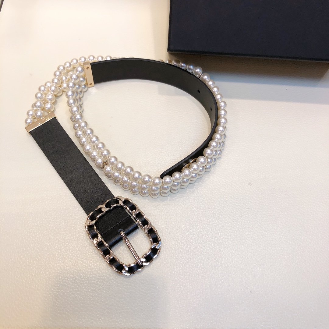 Chanel Belt With Double C Buckle