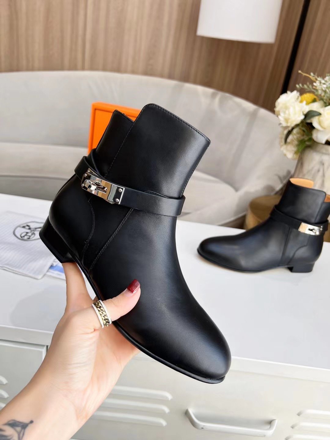 Hermes Neo Ankle Boot Black
