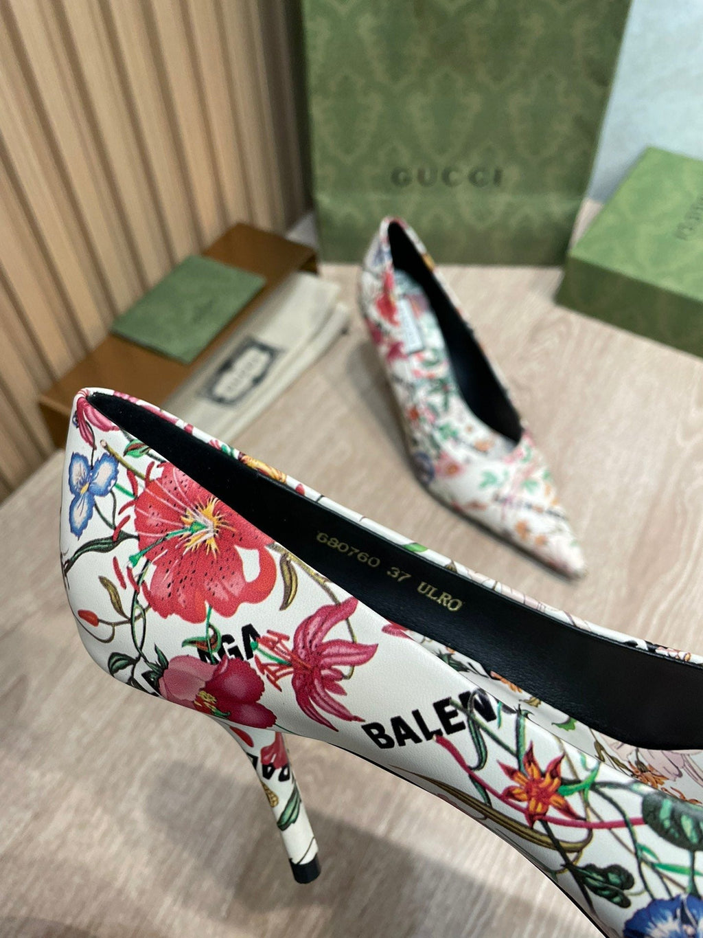 Gucci Balenciaga The Hacker Project Square Knife Pump