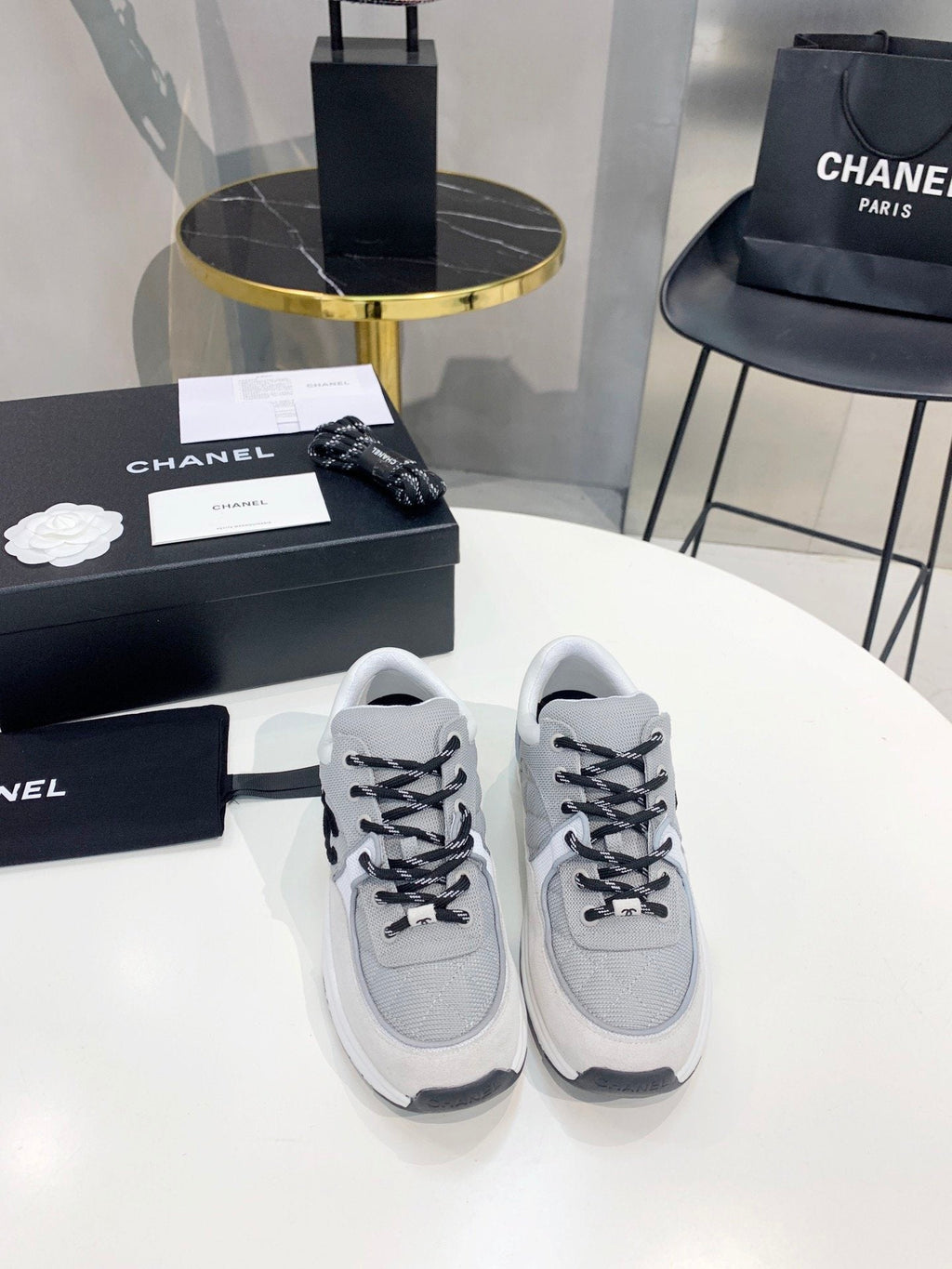 Chanel Trainers Sneakers Grey