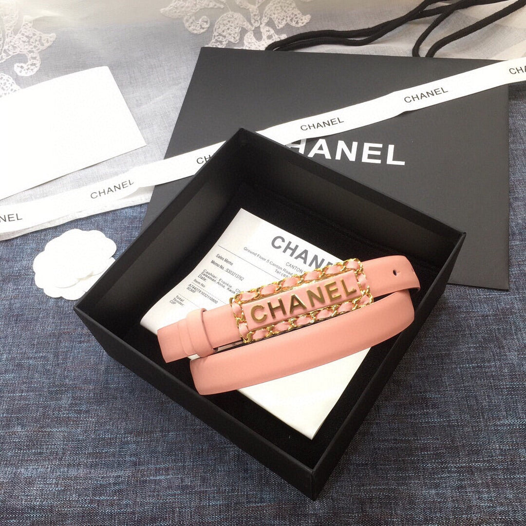 Chanel Belt With Double C Buckle