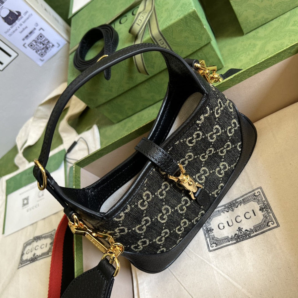 Gucci Jackie 1961 Mini Shoulder Bag 19cm Black