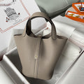 Hermes Picotin Lock 18 Bag Greige