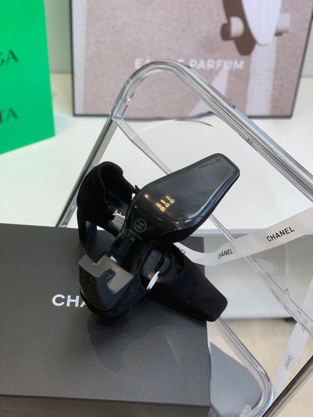 Chanel Sling Back Black